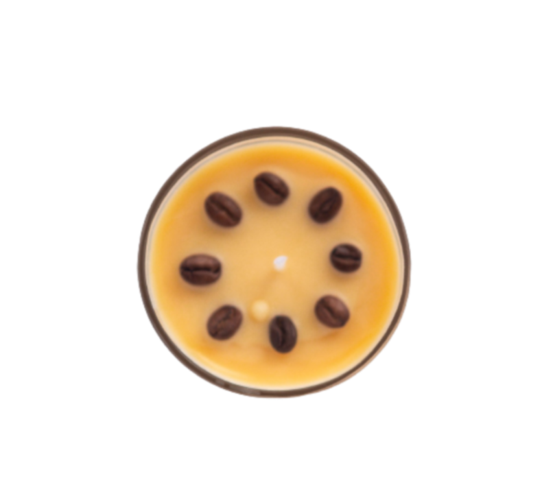 5oz Beeswax & Coconut Pia Candle - Coffee Vanilla