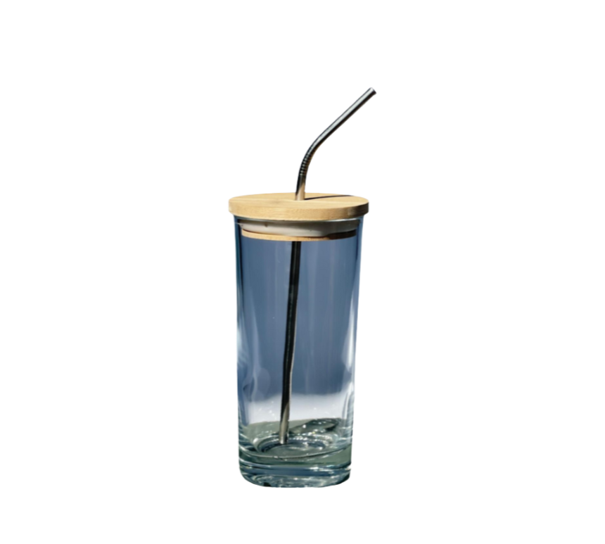 16oz Sippy Cup w/ Stainless Steel Straw and Bamboo Lid