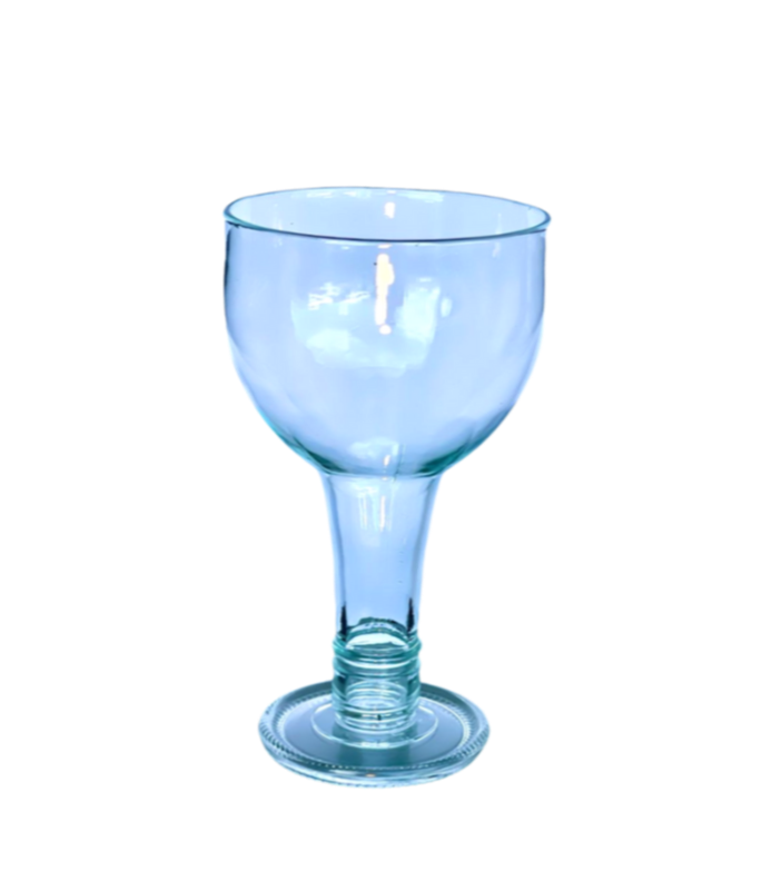 Sky Blue Globet Wine Glass