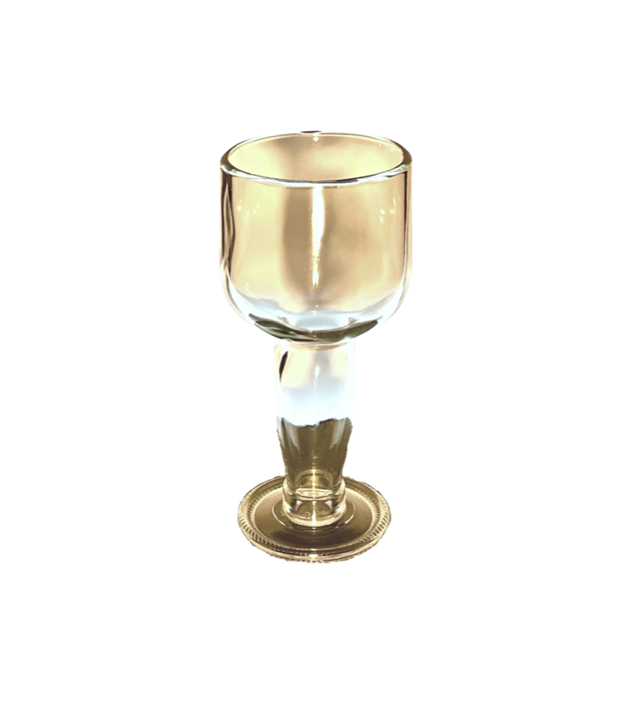 Curved Footed White Wine Glass
