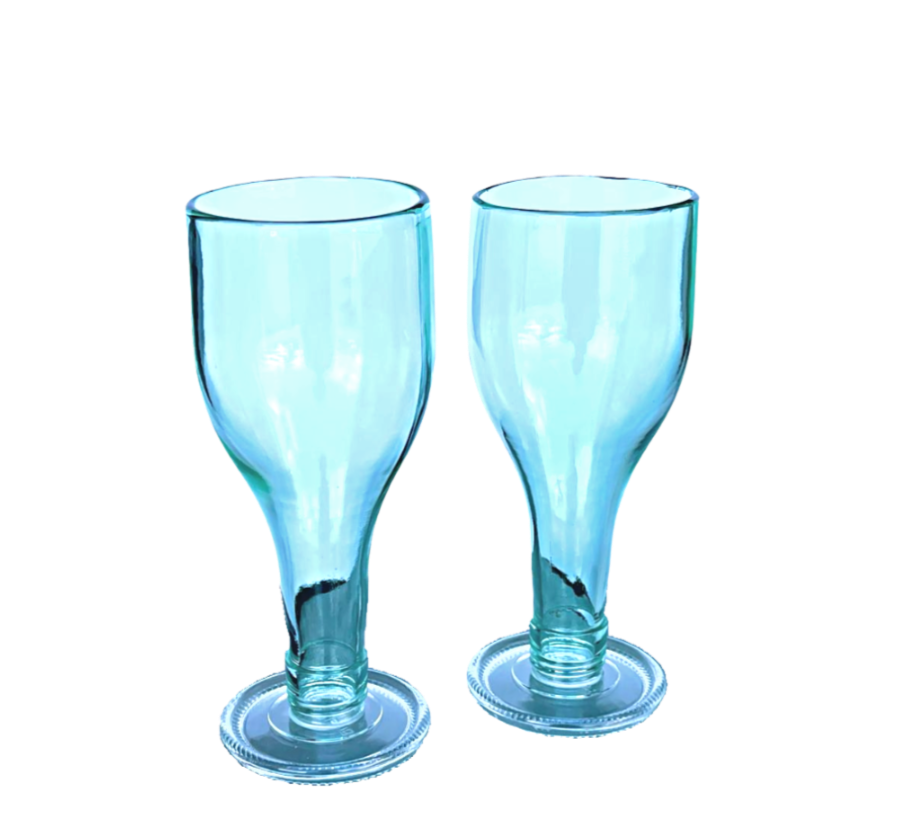 Sky Blue Wine Glass